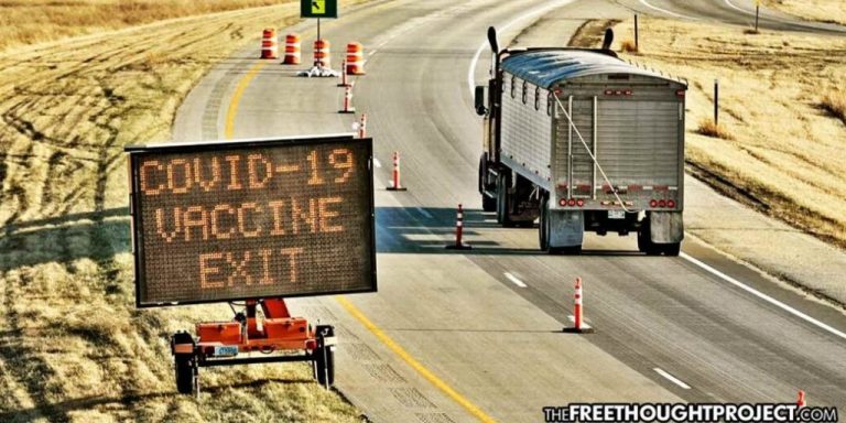US Gov’t to Fix Supply Chain Problem by Banning Unvaxxed Truckers from Crossing the Border